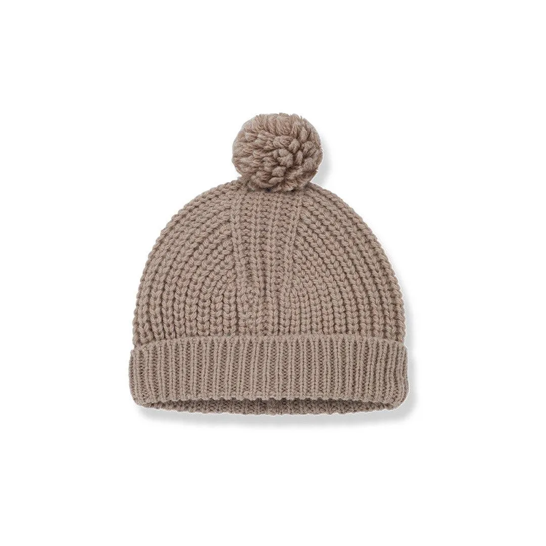 1  in the family Erna Pom Pom Beanie - Old-Rose