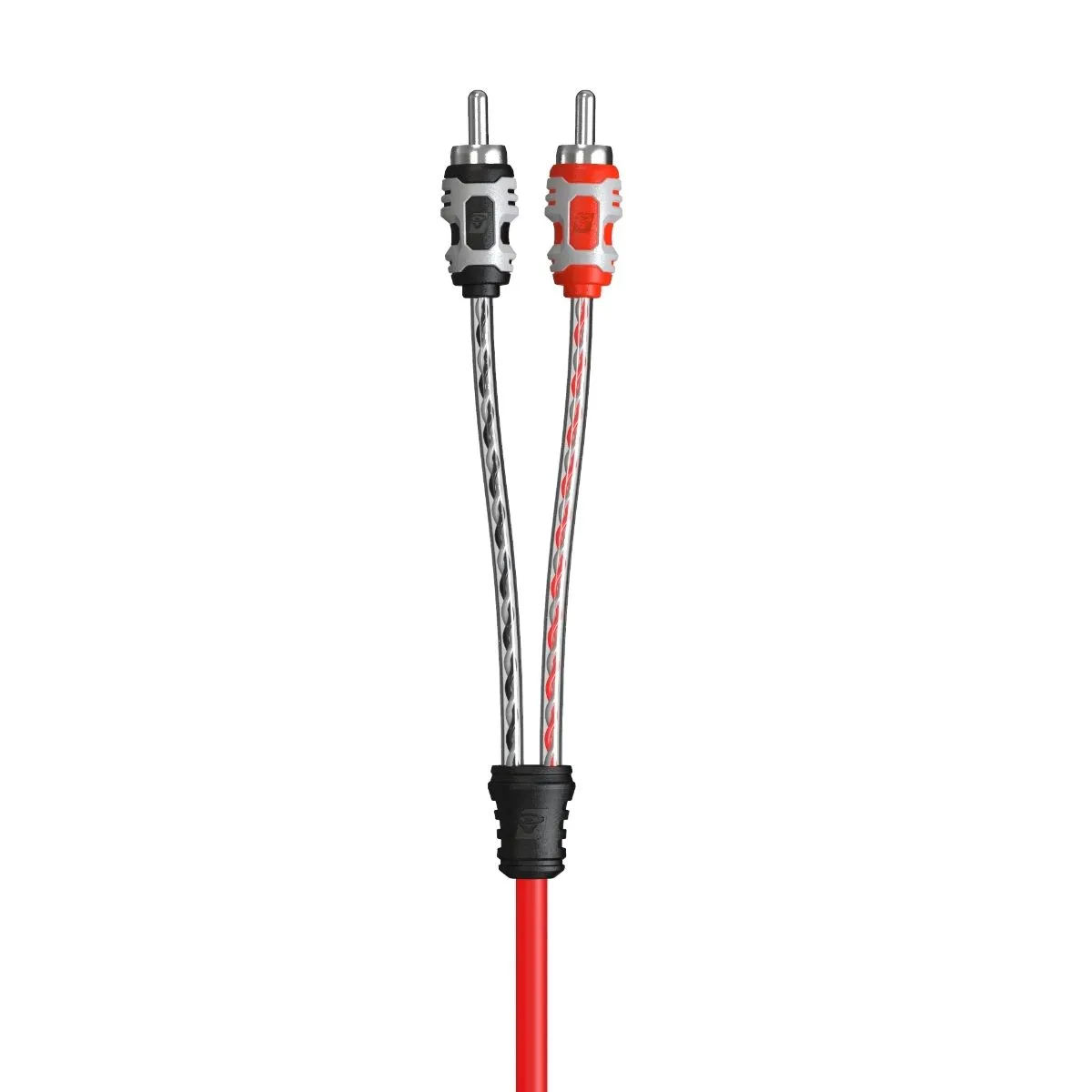 1 Male to 2 Female Twisted RCA Y-Cable w/dual molded ends - RVY2F