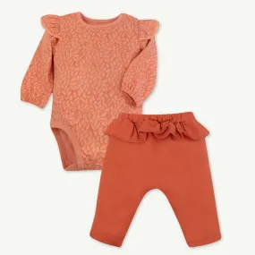 2-Piece Ginger Leaves Pant Set