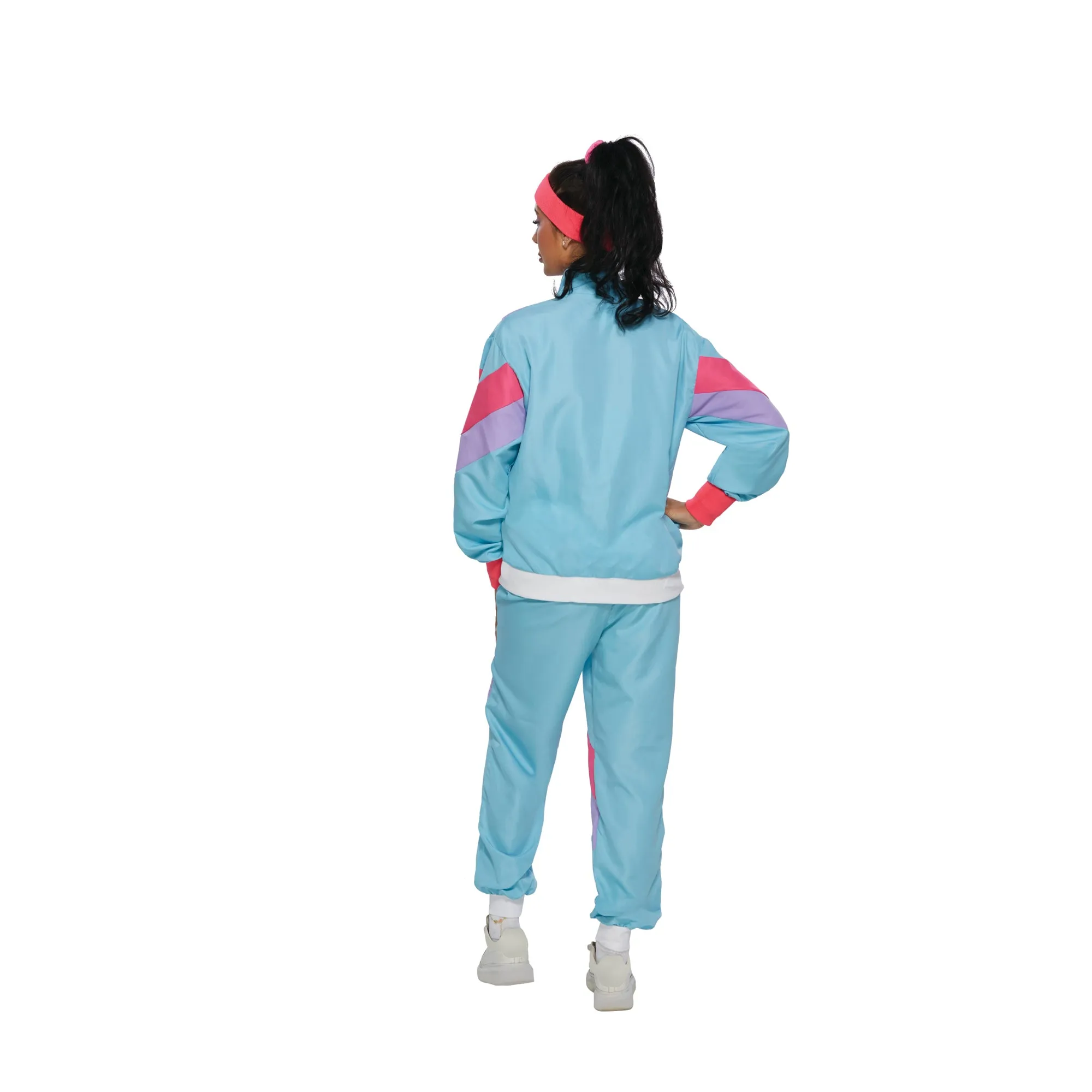 80s Costume for Adults, Blue Vest and Pants