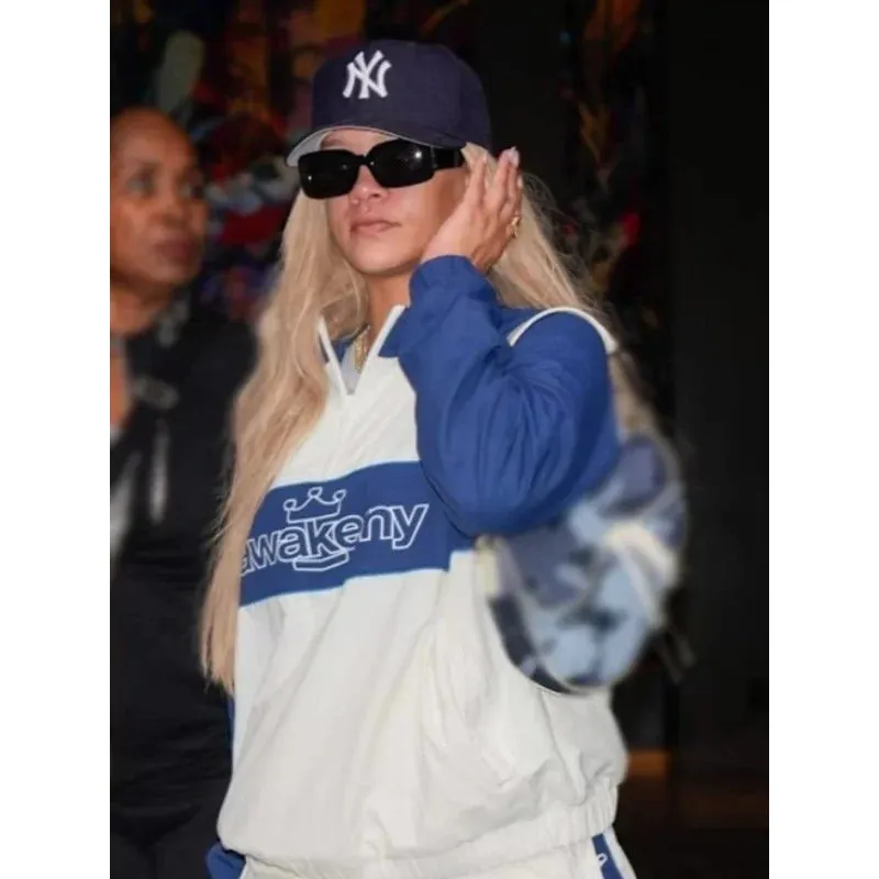 A Sporty Rihanna Style NY  Tracksuit