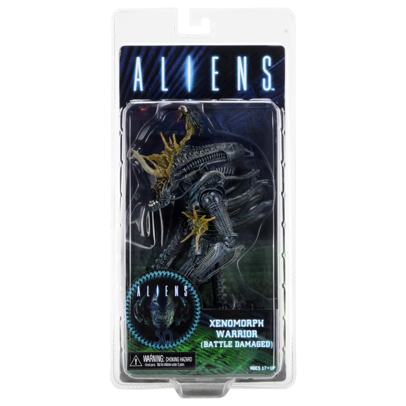 ALIENS SERIES 12: Xenomorph Warrior Battle Damaged (Blue) Action Figure