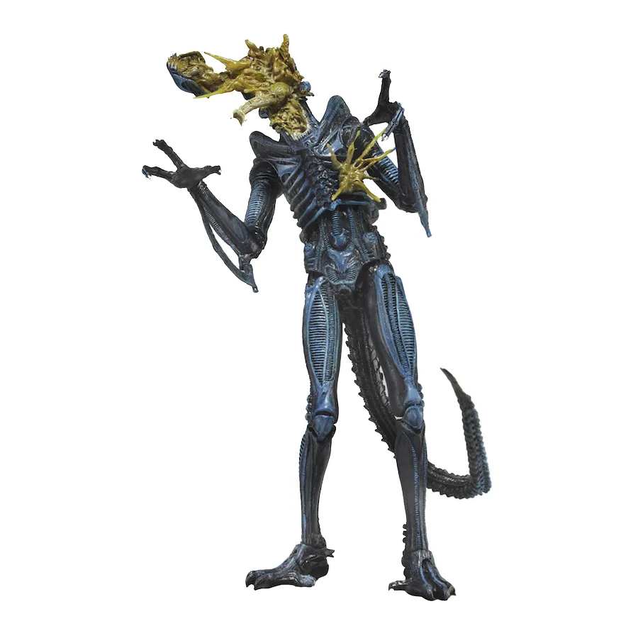 ALIENS SERIES 12: Xenomorph Warrior Battle Damaged (Blue) Action Figure