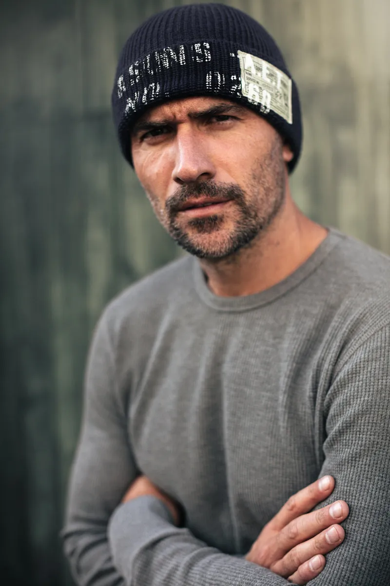 &SONS Tyvek Surplus Beanie Dark Navy