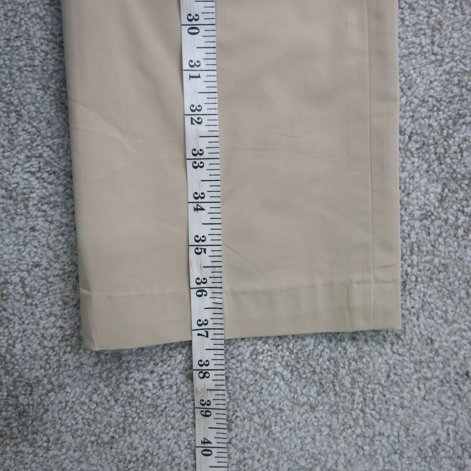 ANN Taylor Womens Chino Pant Straight Leg Mid Rise Salish Pockets Beige Size 4