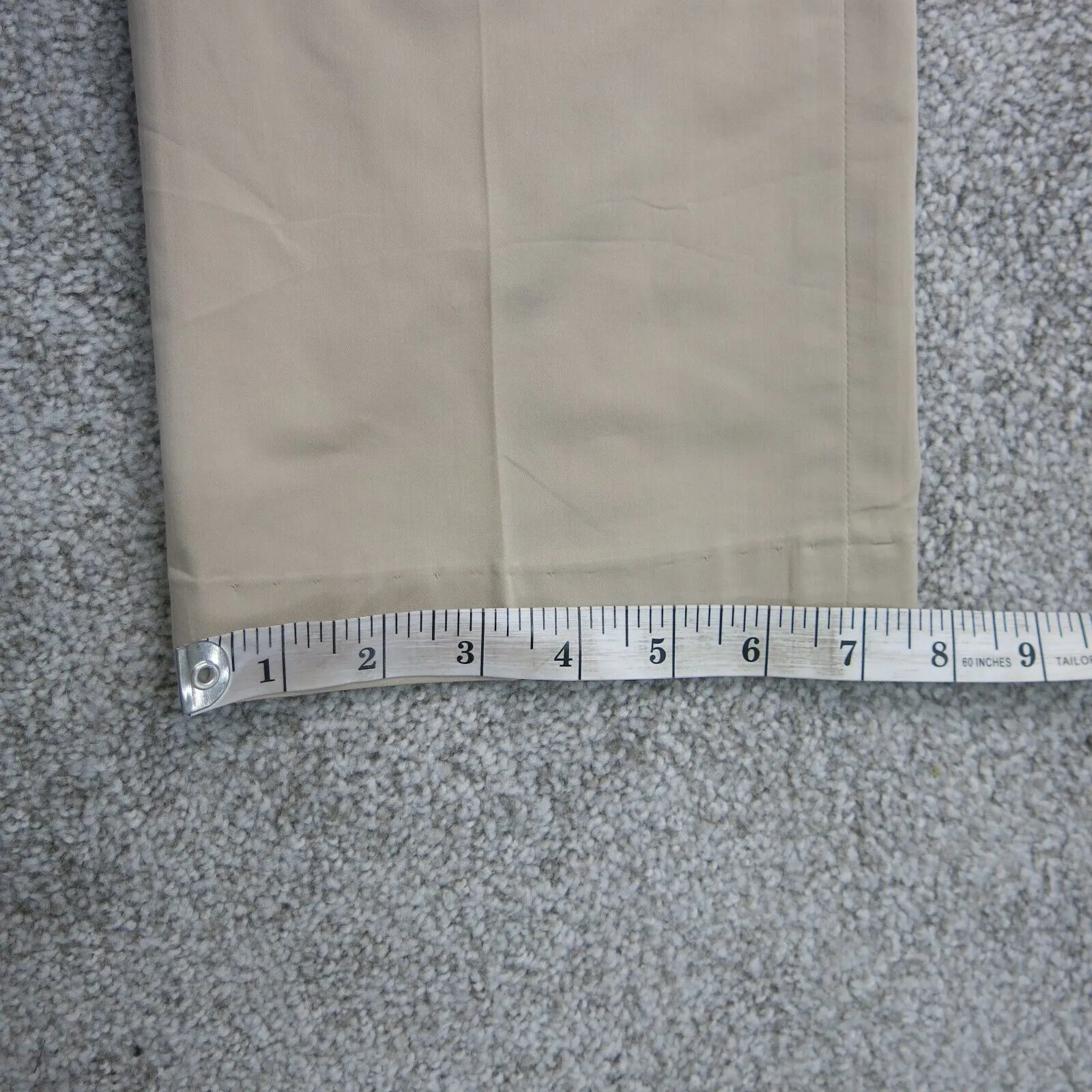 ANN Taylor Womens Chino Pant Straight Leg Mid Rise Salish Pockets Beige Size 4