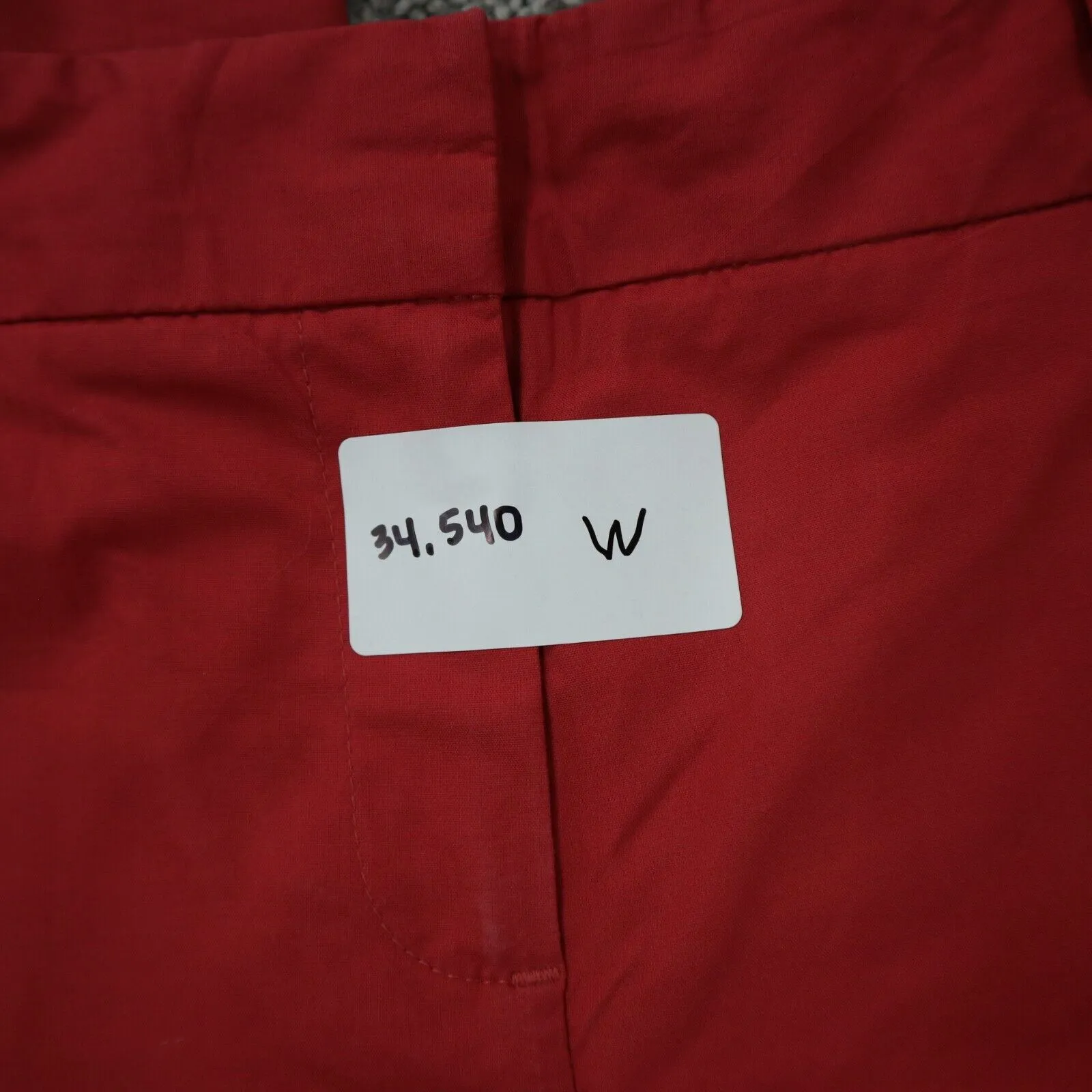 Ann Taylor Womens Wide Leg Chino Pants Mid Rise Slash Pockets Cotton Red Size 4