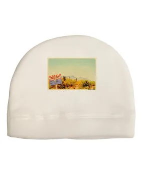 Arizona Scene Watercolor Child Fleece Beanie Cap Hat