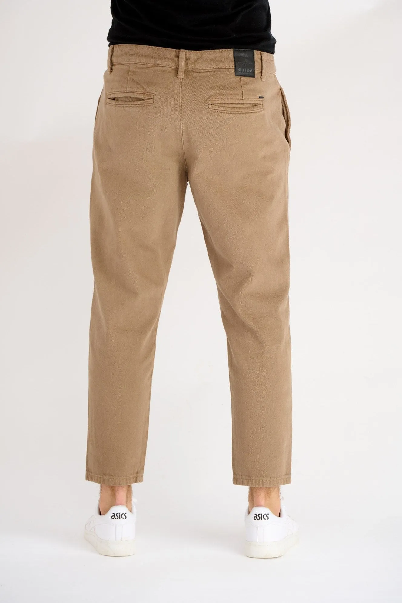 Avi Beam Chino Twill Pants - Shitake