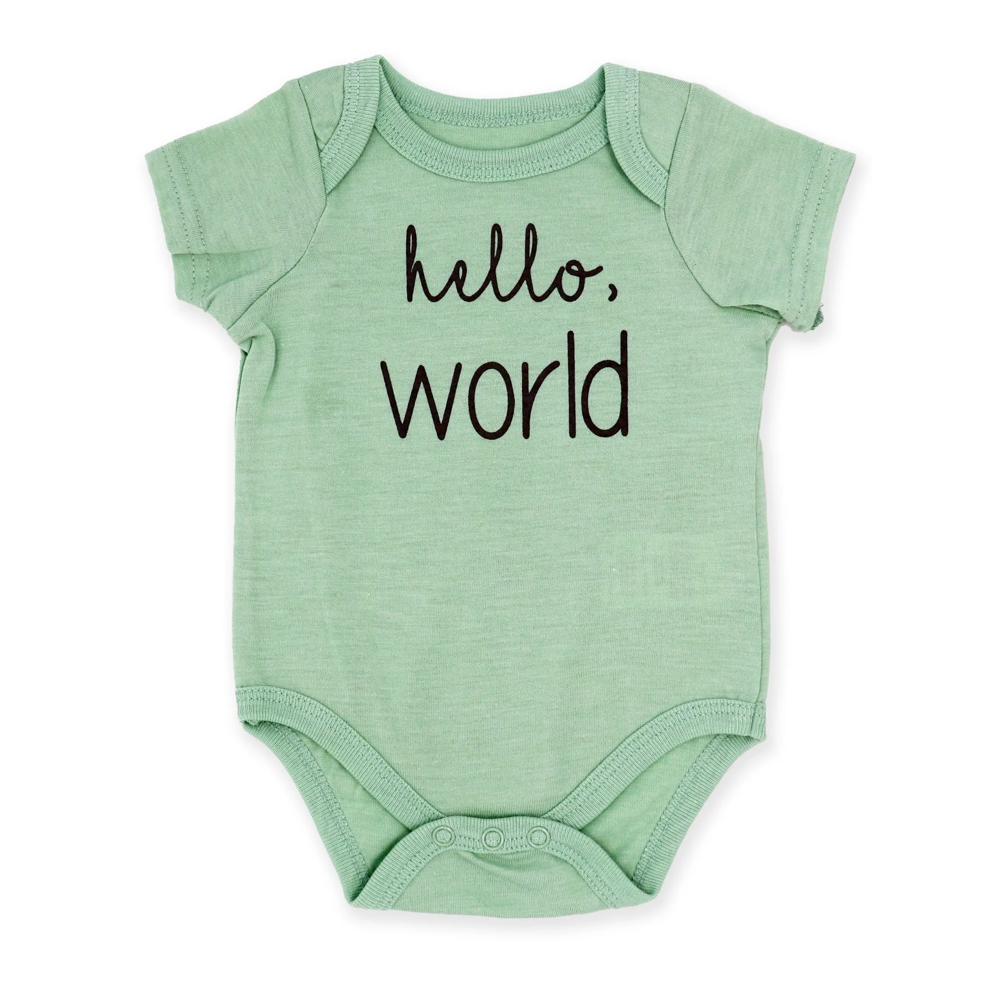 Baby Boy's Bodysuit Set - Hello World