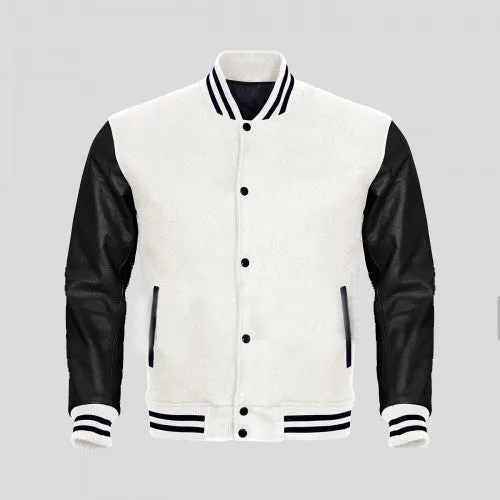 Baseball Varsity Multi-color Wool Letterman Bomber Jacket