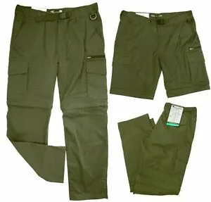 BC Clothing Mens Zip off Pants Shorts Convertible