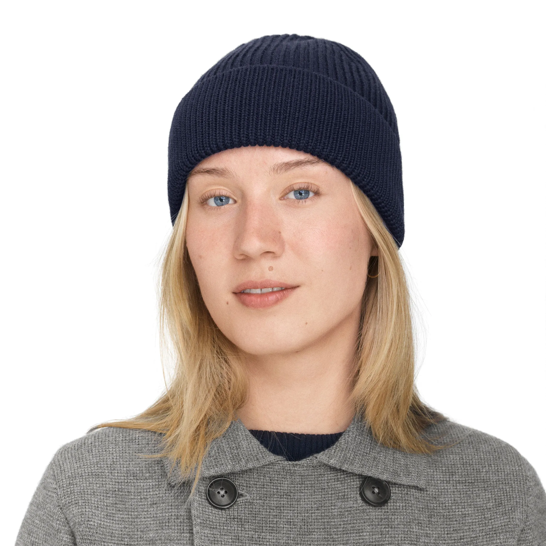 Beanie Long Navy Blue