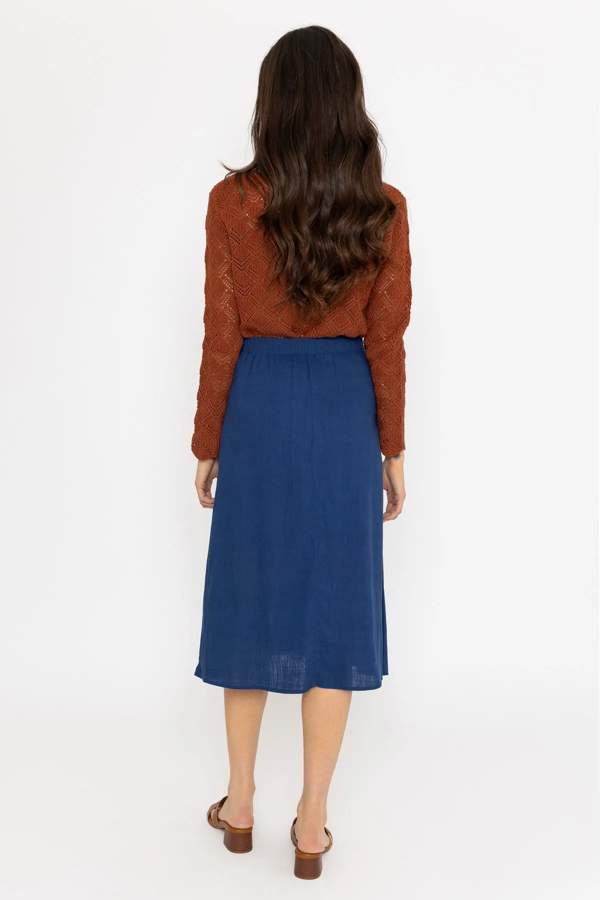 Belted Midi Skirt