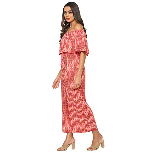 BIBA WOMEN PRINTED MIX AND MATCH(JUMPSUIT1966_PINK_40)