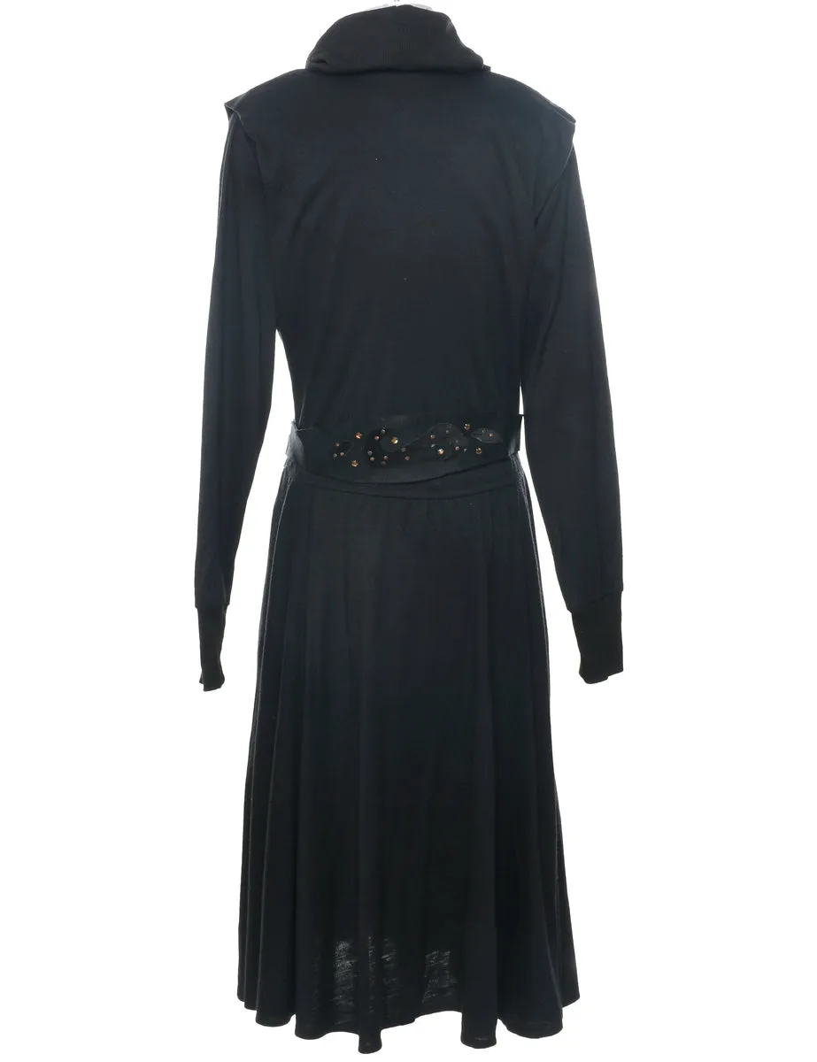 Black Jumper Dress - M