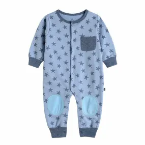 Blue Sweet Star Baby One Piece