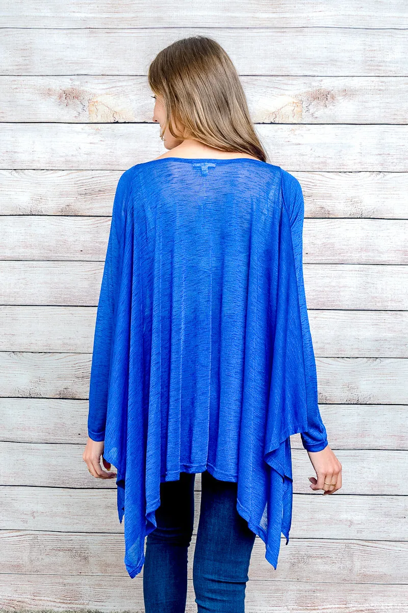 Boat Neckline Long Sleeve Tunic Top (SW13494)