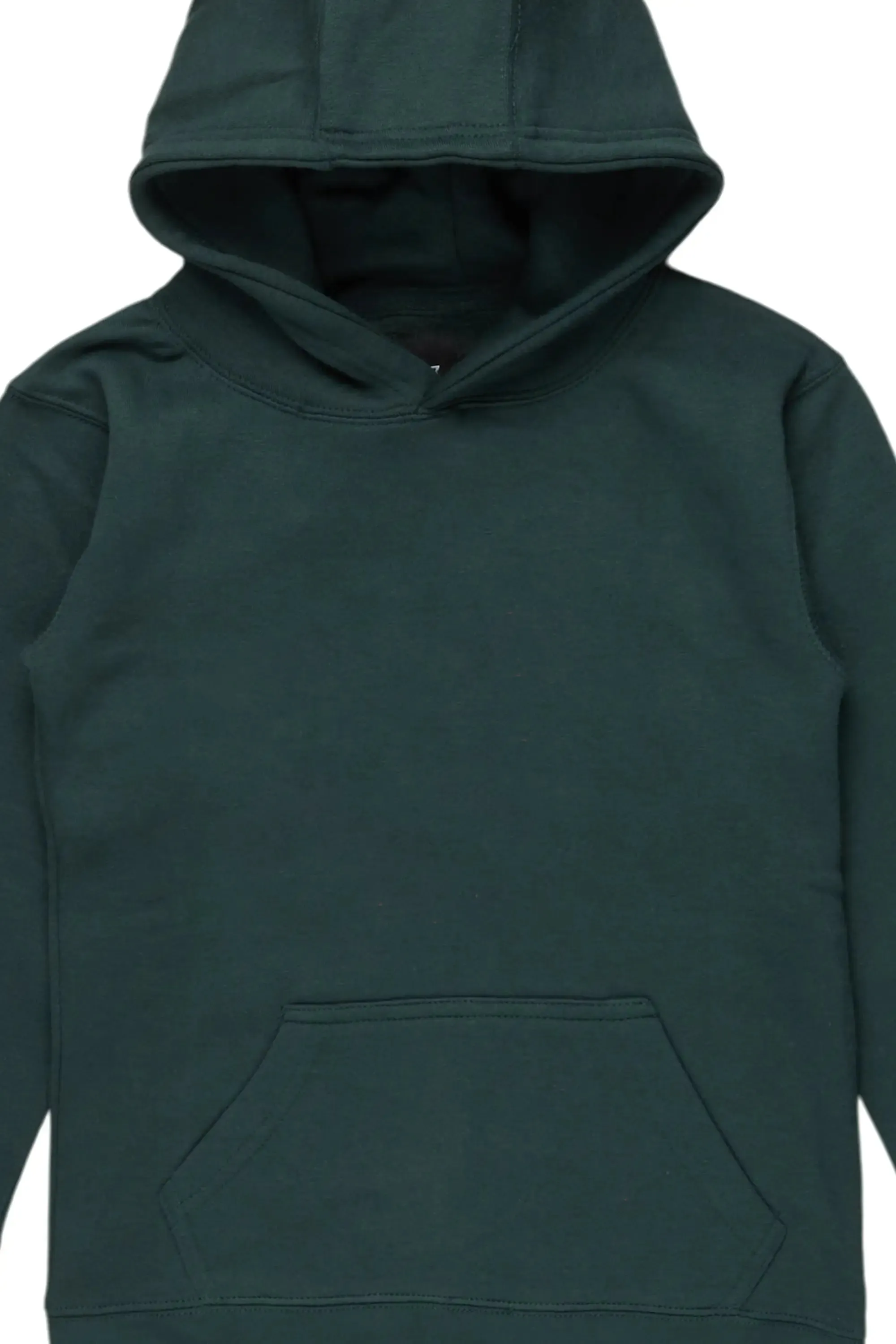 Boys Forest Green Basic Hoodie