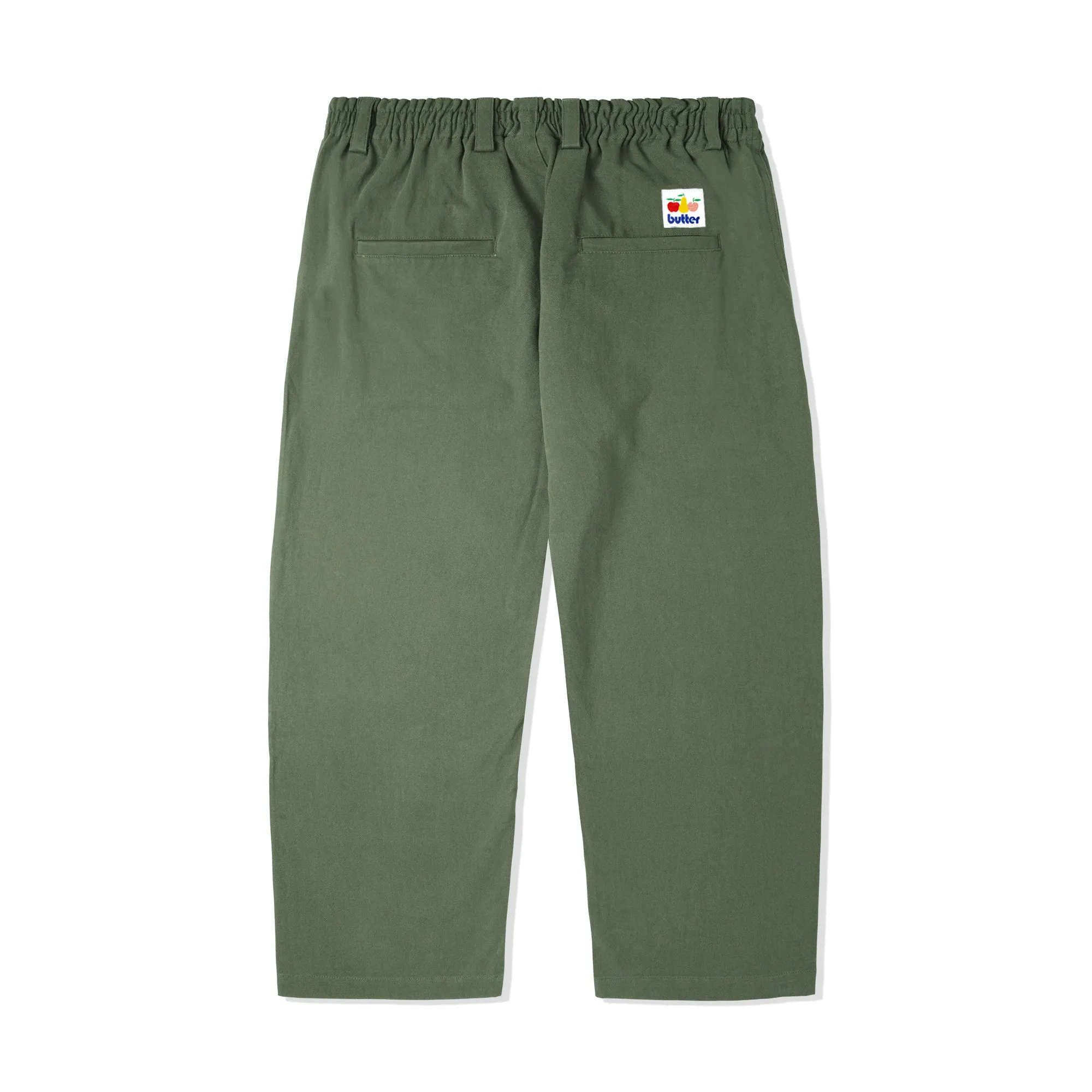 Butter Goods Wide Leg Pants - Army Green