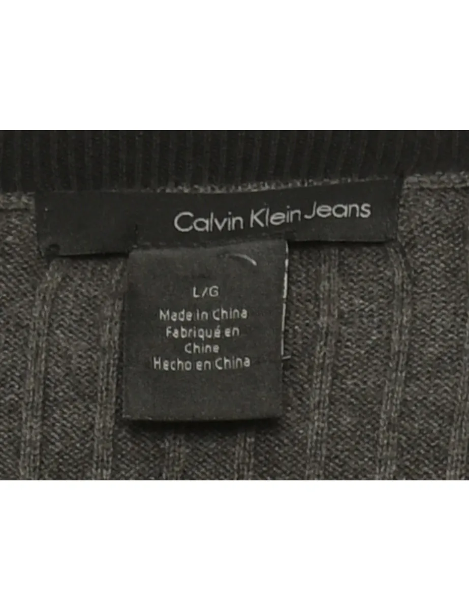 Calvin Klein Grey Jumper - L