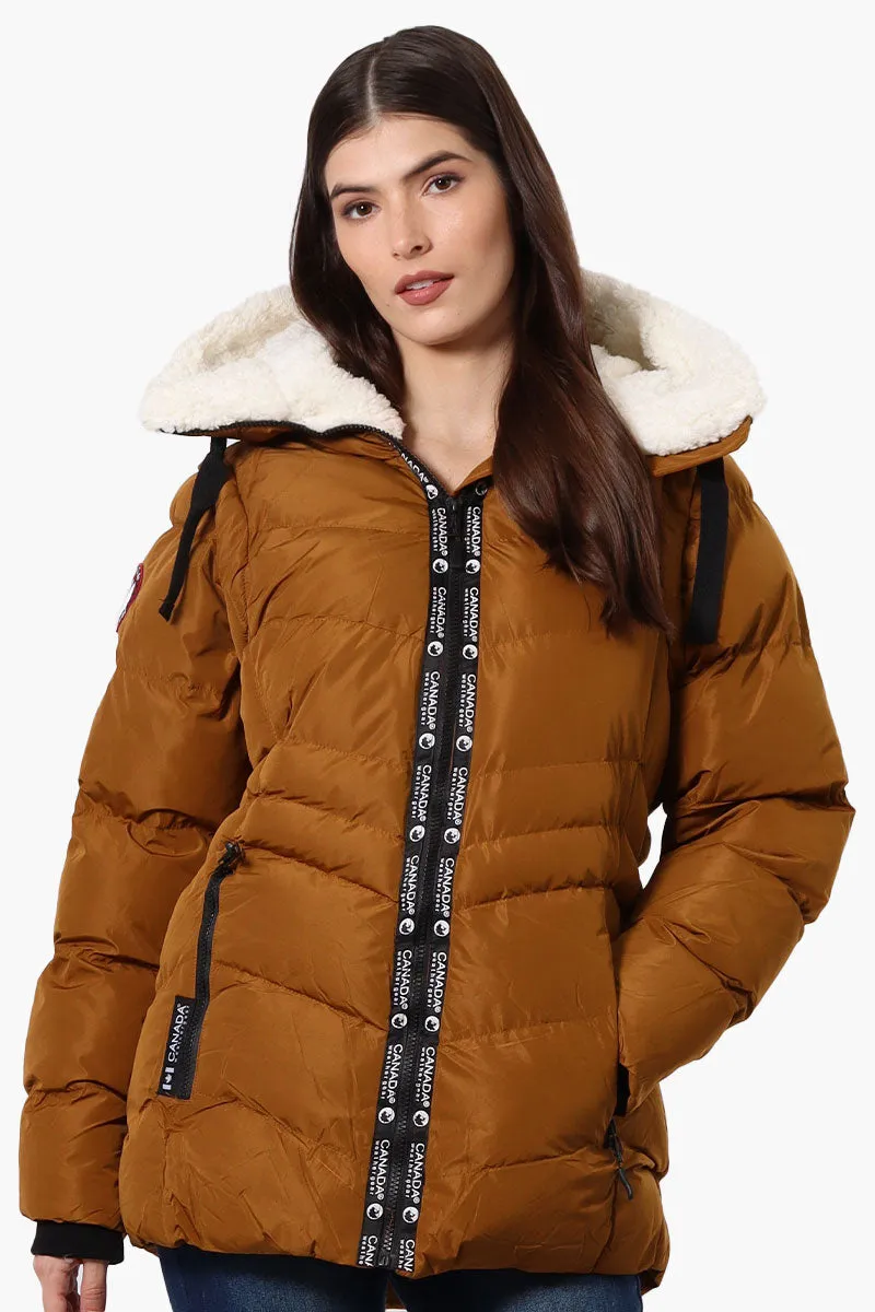 Canada Weather Gear Zip Off Sleeve Bomber Jacket - Brown