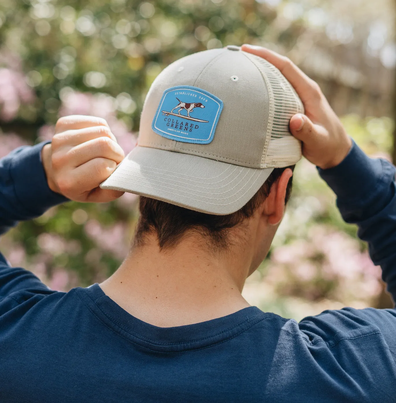 Chocolate Lab: Badged Trucker Cap - Navy