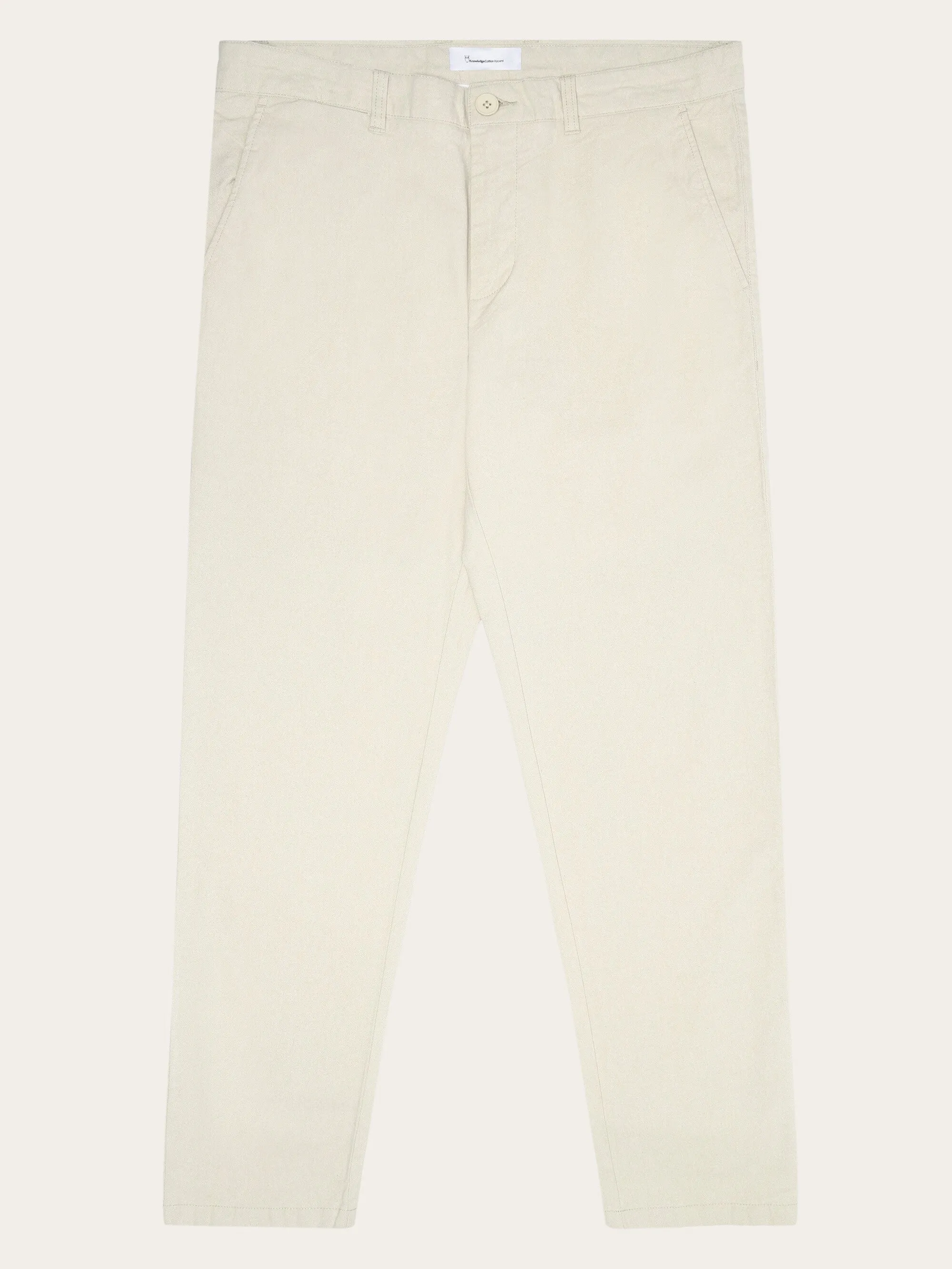 CHUCK regular flannel chino pants - Light feather gray