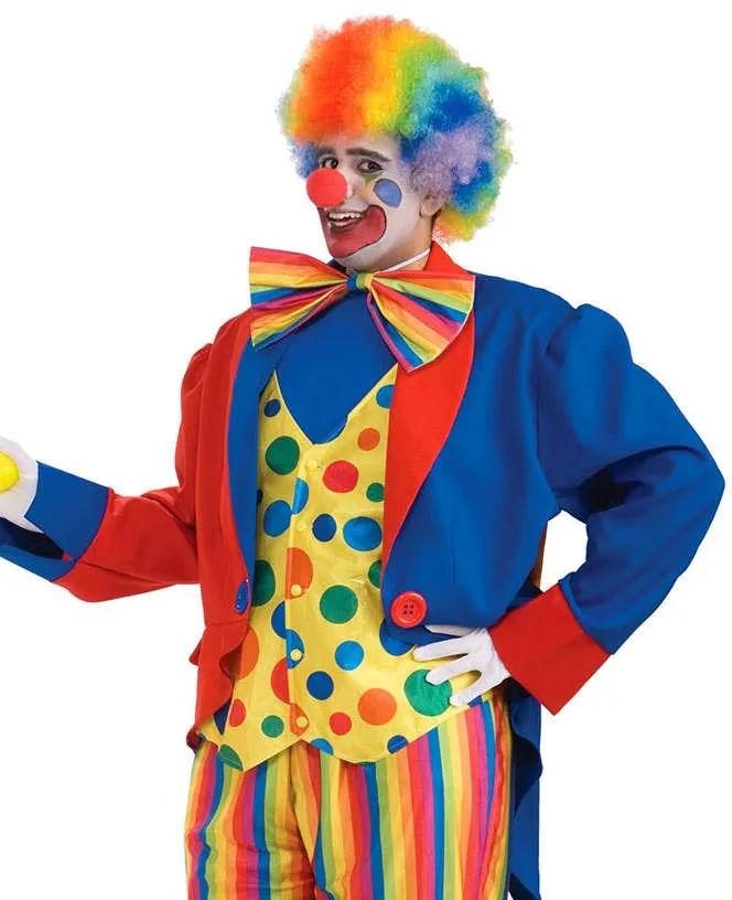 Circus Clown Mens Plus Size Dress Up Costume