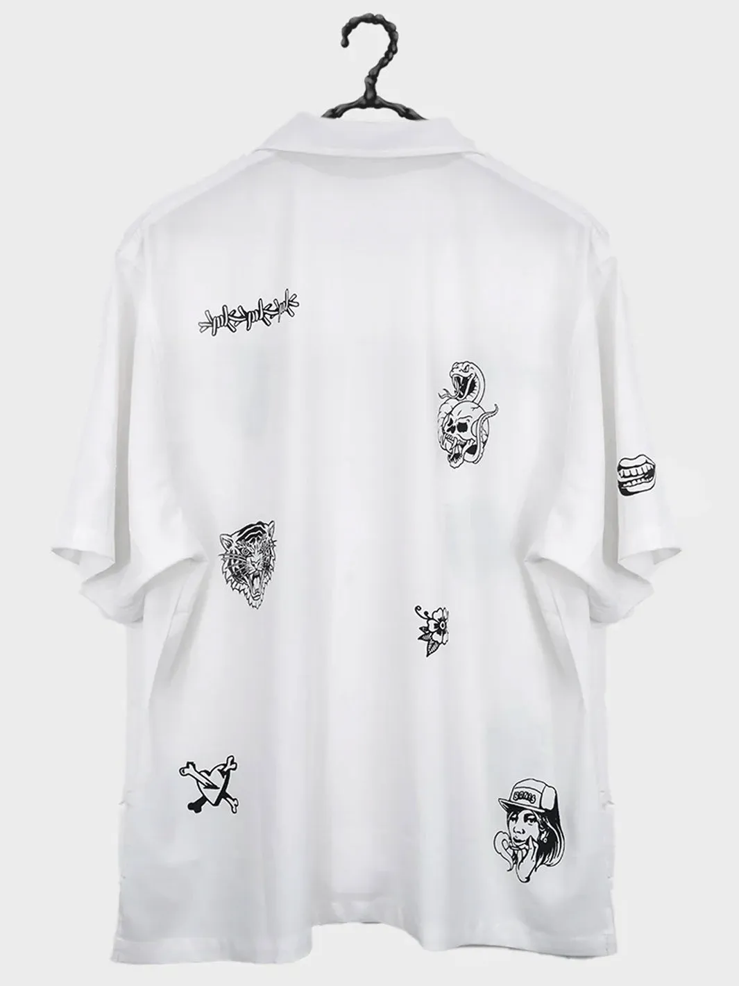 CLUB INK BOWLO SHIRT - WHITE