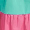 Colorblock Tiered Midi Skirt