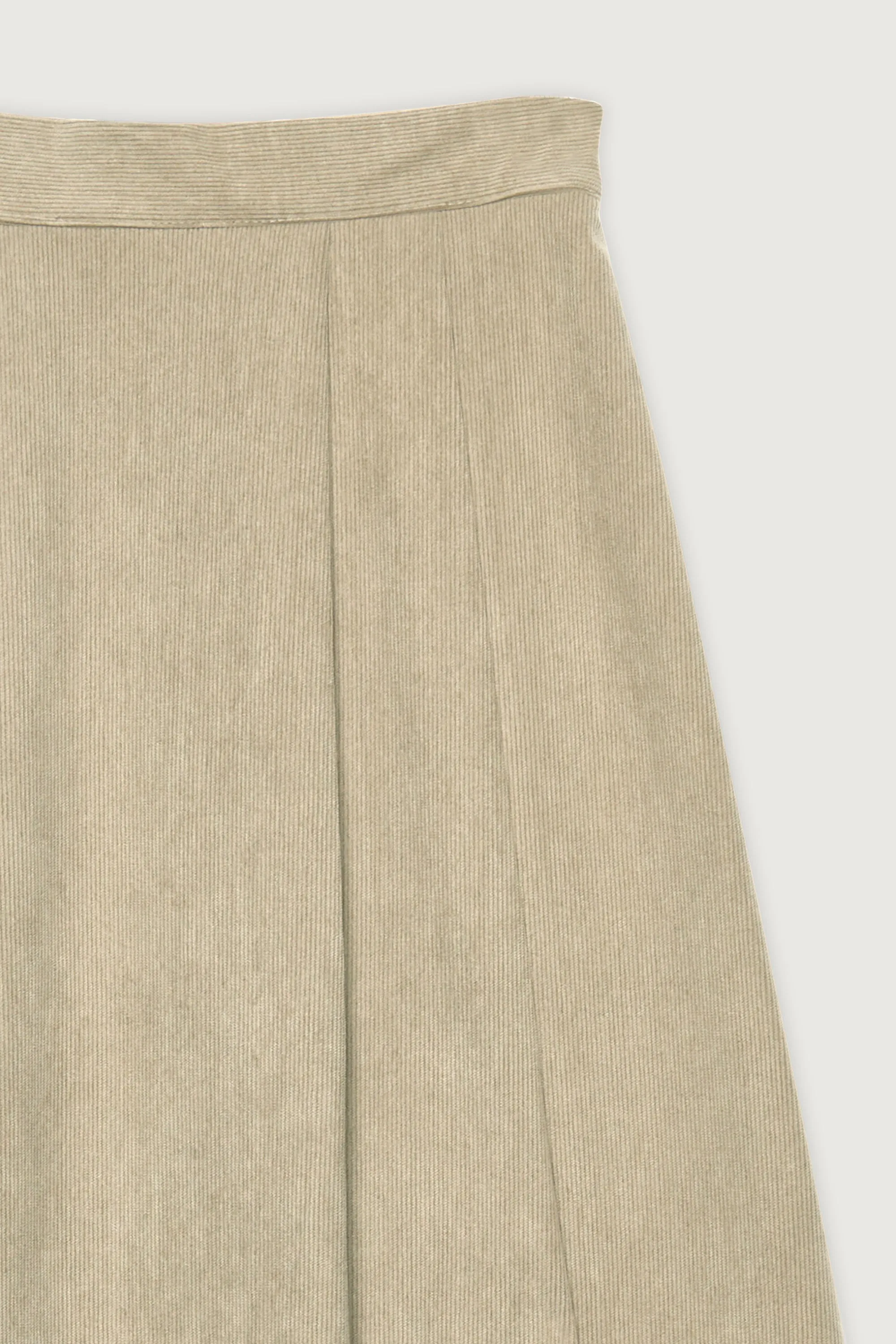 CORDUROY MIDI SKIRT