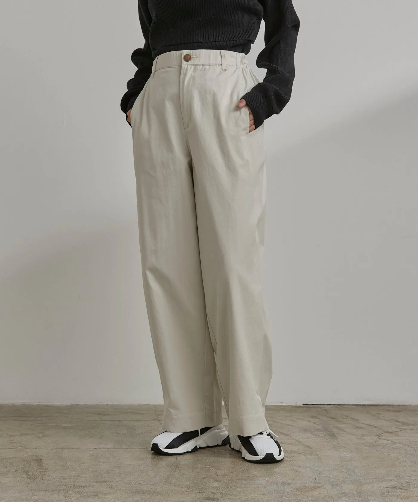 Cotton Chino Pants - White