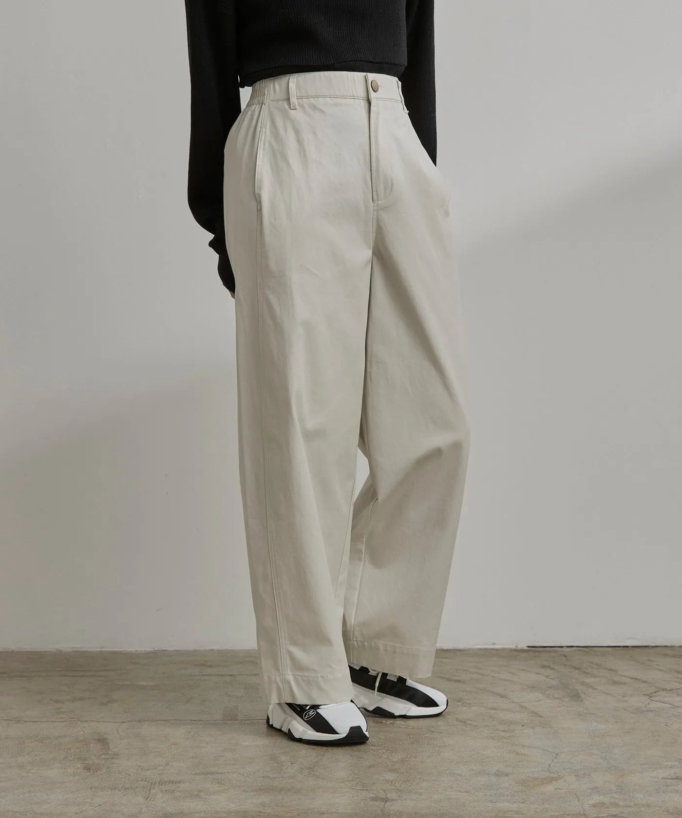 Cotton Chino Pants - White