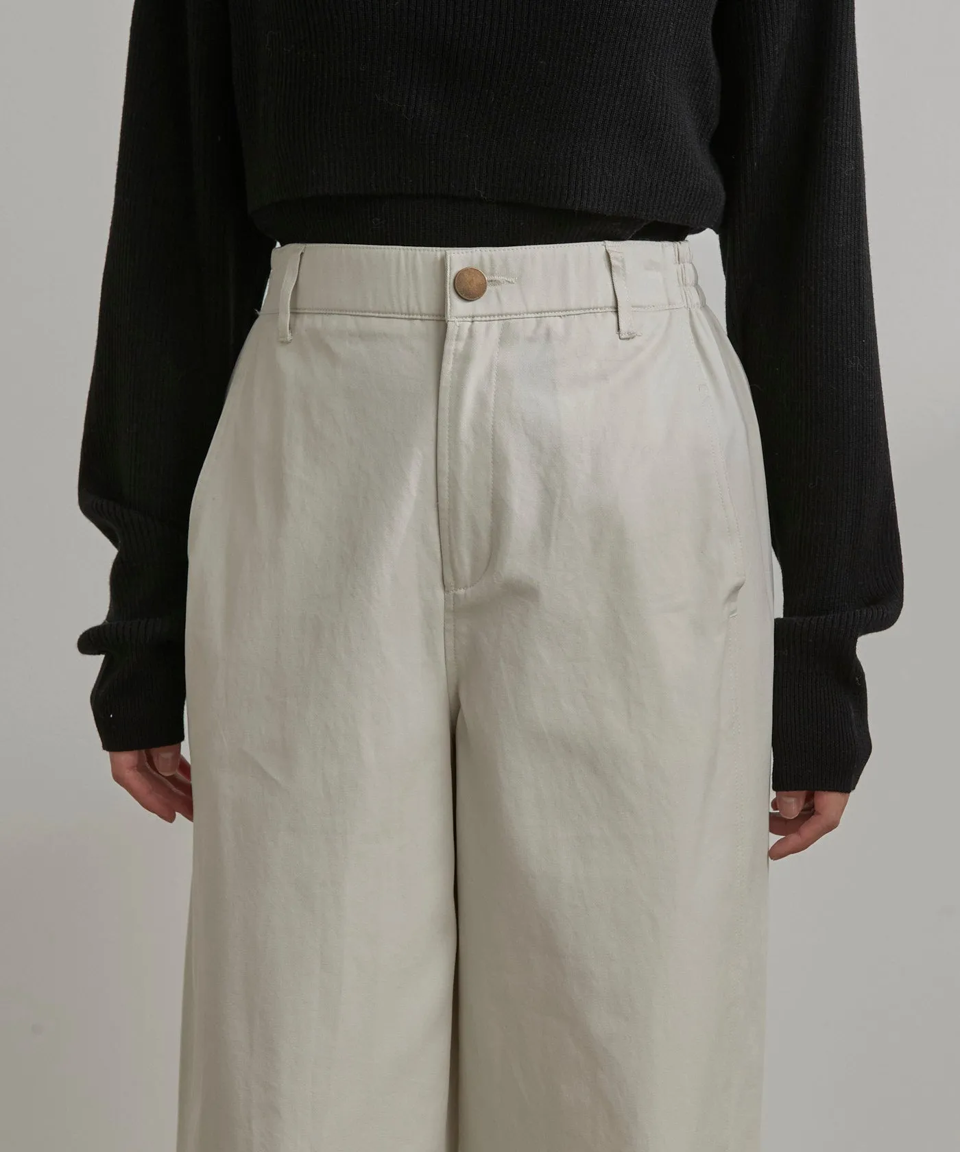 Cotton Chino Pants - White