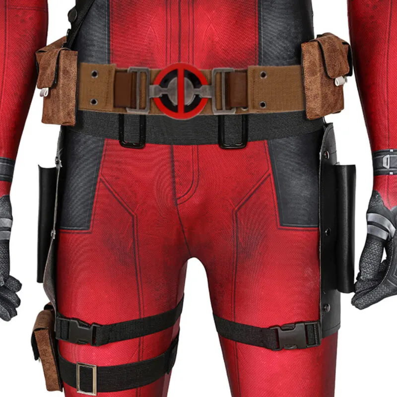 Deadpool 3 Costume Adults Wade Wilson Bodysuit Spandex Deadpool Bodysuit ACcosplay