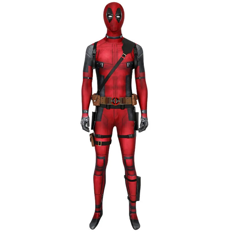 Deadpool 3 Costume Adults Wade Wilson Bodysuit Spandex Deadpool Bodysuit ACcosplay