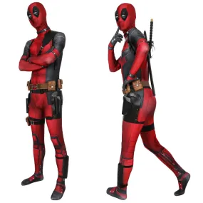 Deadpool 3 Costume Adults Wade Wilson Bodysuit Spandex Deadpool Bodysuit ACcosplay