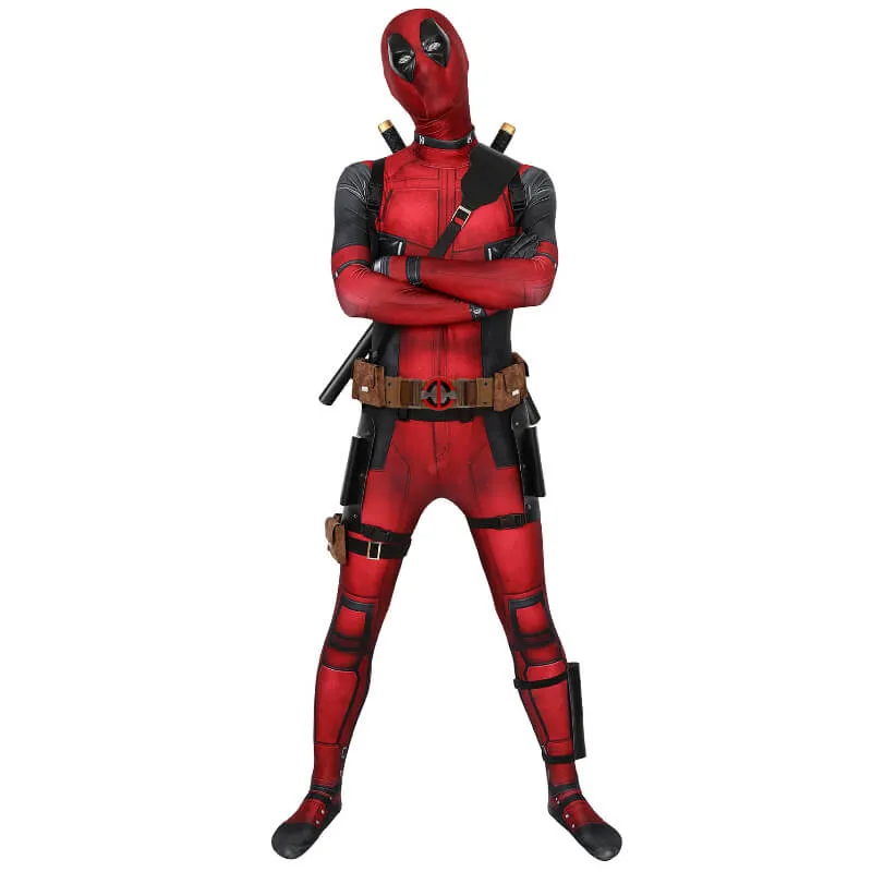 Deadpool 3 Costume Adults Wade Wilson Bodysuit Spandex Deadpool Bodysuit ACcosplay