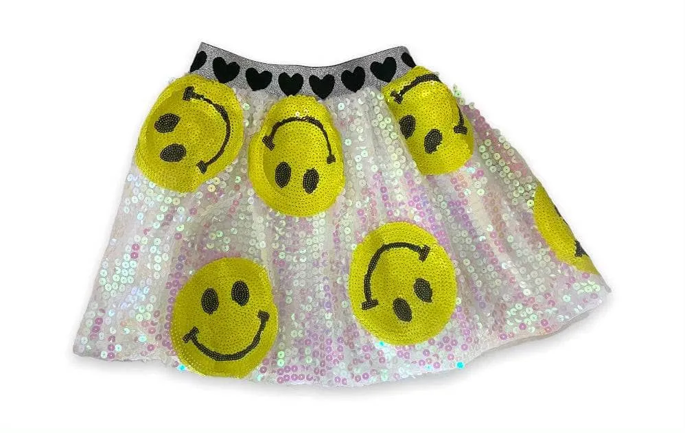 Don't Worry Be Happy Sequin Skirt