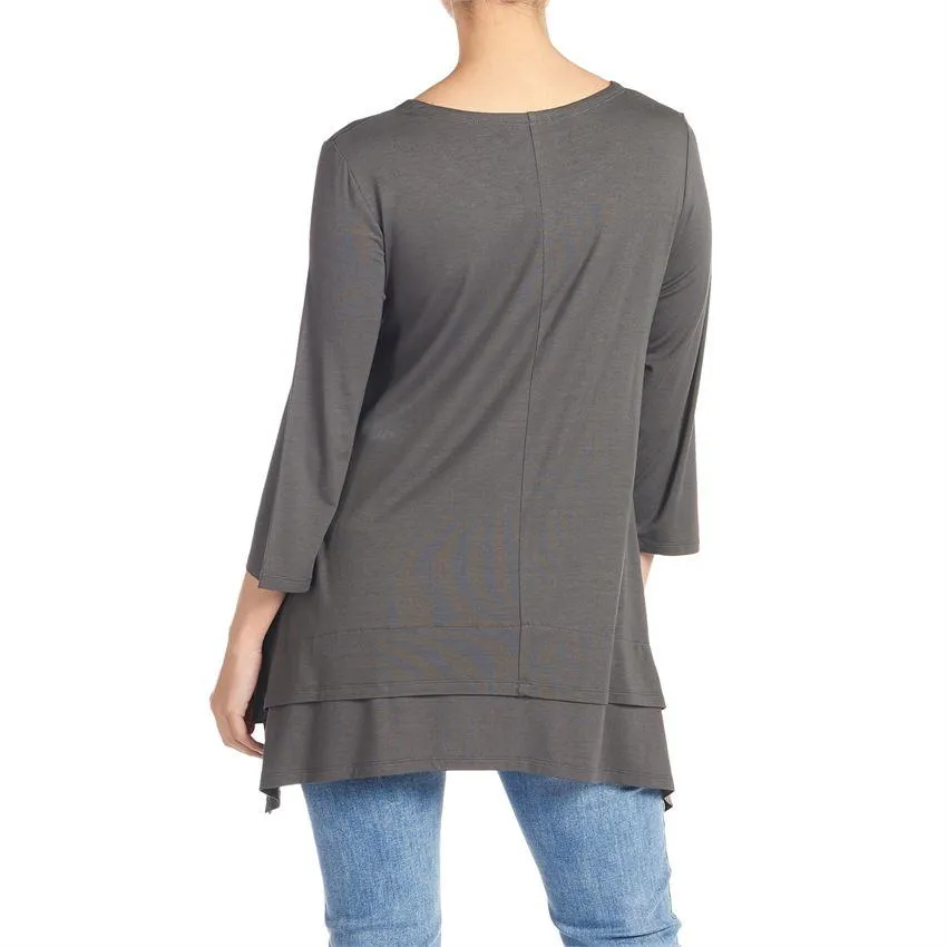 Double Layer Tunic - Pewter