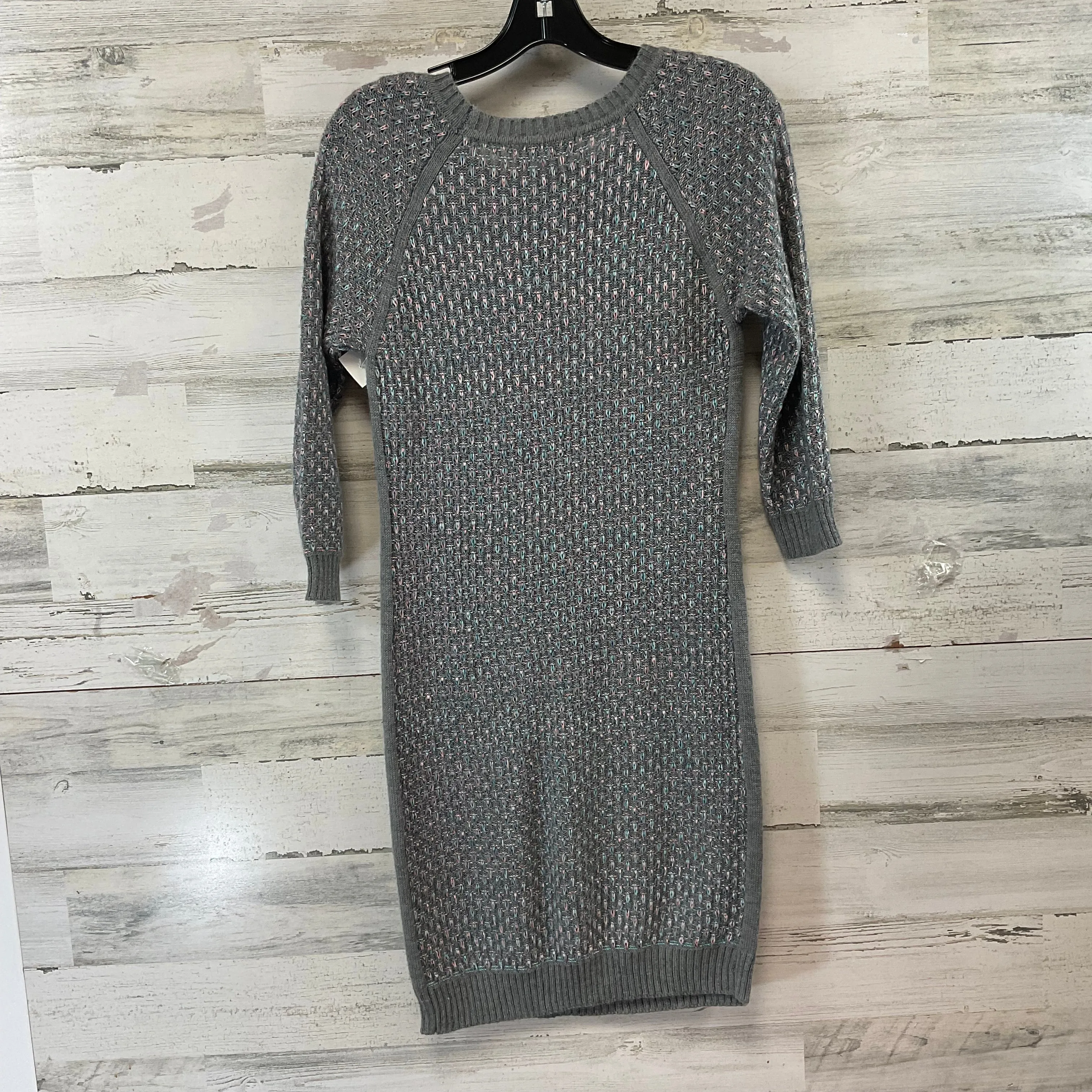 Dress Sweater By Pink Rose In Grey, Size: M