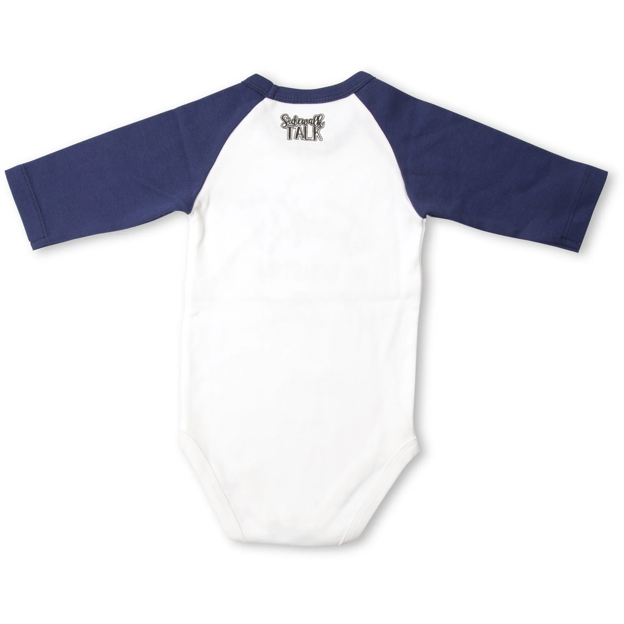 Dude 3/4 Length Navy Sleeve Onesie