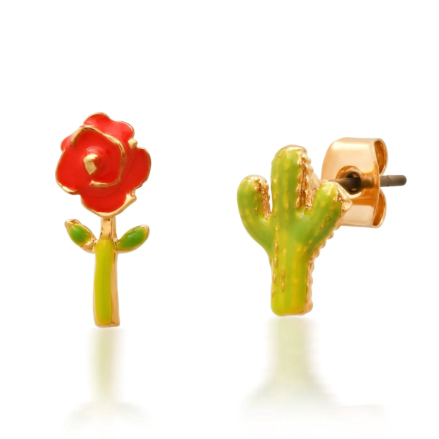 Enamel Cactus and Desert Rose