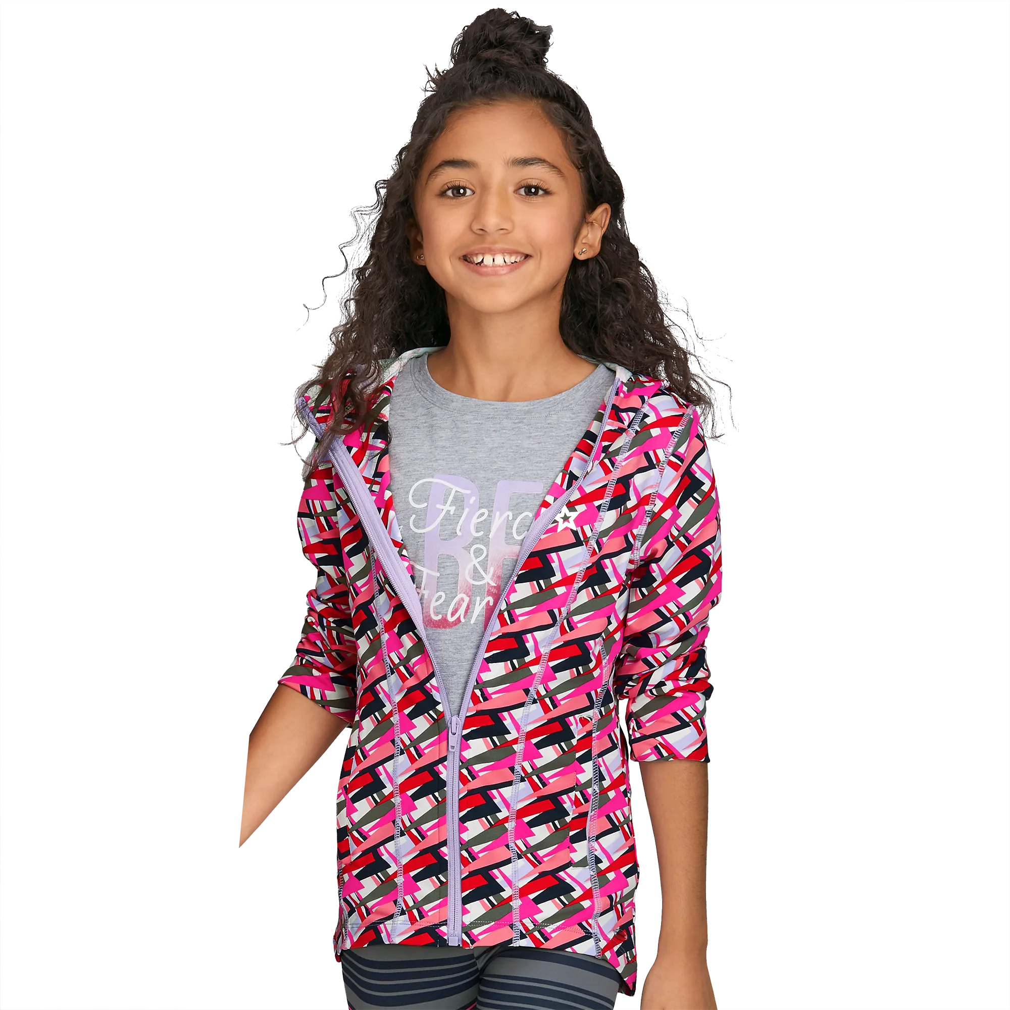 Feeling Fierce Print Jacket for Girls