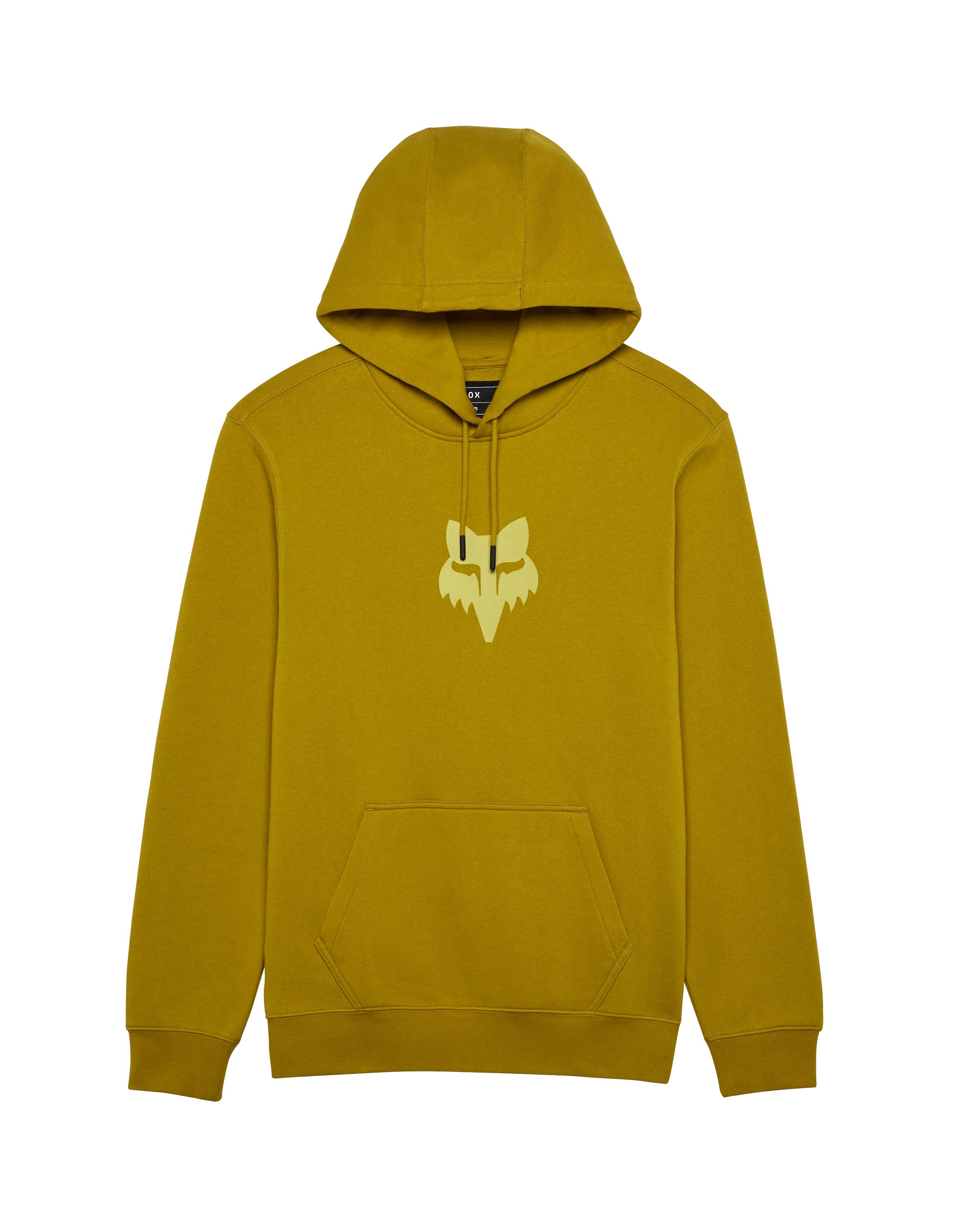 Fox Head Hoodie in Mustard