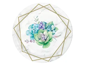 Geometric Succulent Dessert Plates