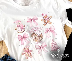 Gingerbread House Coquette Christmas Shirt