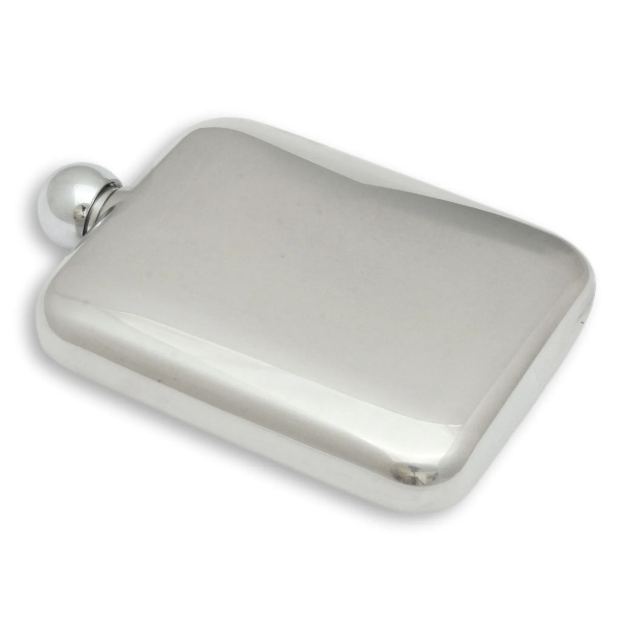 Half Leather Cased Jacket 6oz Hip Flask Stainless Steel