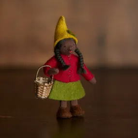 Handmade Wool Autumn Gnome Mother - Black